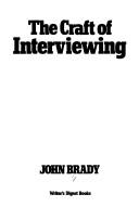 Cover of: The craft of interviewing by John Brady