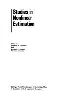 Cover of: Studies in nonlinear estimation