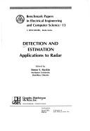 Cover of: Detection and estimation: applications to radar
