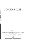 Cover of: Johann Liss by 