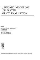 Cover of: Economic modeling for water policy evaluation