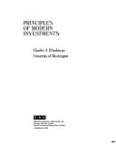 Cover of: Principles of modern investments