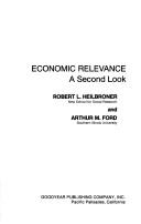 Cover of: Economic relevance | 