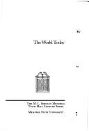 Cover of: The World today