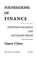 Foundations of finance by Eugene F. Fama
