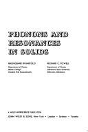 Phonons and resonances in solids by Baldassare Di Bartolo