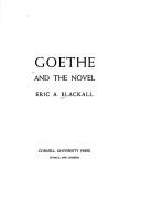 Cover of: Goethe and the novel