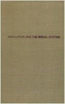 Cover of: Population and the social system by Francesco Saverio Nitti