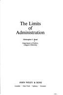 Cover of: limits of administration