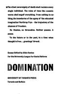 Cover of: Domination by edited by Alkis Kontos for the University League for Social Reform.