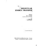 Cover of: Molecular energy transfer