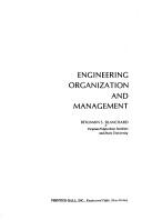 Cover of: Engineering organization and management