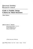 Cover of: Guide to stability design criteria for metal structures