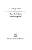 Cover of: There is no balm in Birmingham