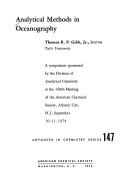 Analytical methods in oceanography by Thomas R. P. Gibb