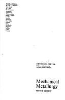 Cover of: Mechanical metallurgy