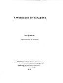 Cover of: A phonology of Tarascan by Paul Friedrich