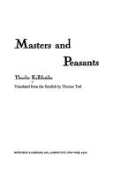 Cover of: Masters and peasants | Theodor Kallifatides