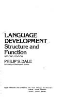 Cover of: Language development by Philip S. Dale