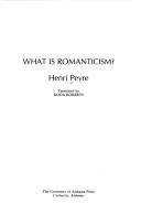 Cover of: What is romanticism?