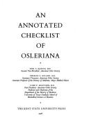 Cover of: An annotated checklist of Osleriana
