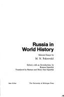 Cover of: Russia in world history by Mikhail N. Pokrovskiĭ