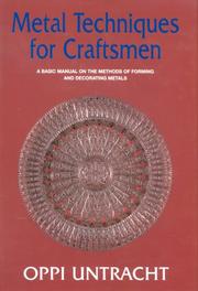 Cover of: Metal Techniques for Craftsmen by Oppi Untracht