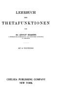 Lehrbuch der Thetafunktionen by Adolf Krazer