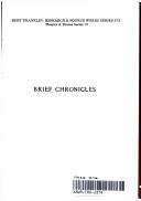 Brief chronicles by William Winter