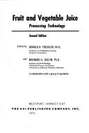 Cover of: Fruit and vegetable juice processing technology