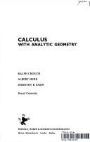 Cover of: Calculus, with analytic geometry