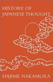 Cover of: History of Japanese thought: 592-1868 : Japanese philosophy before Western culture entered Japan
