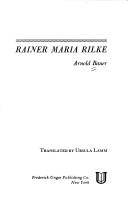 Cover of: Rainer Maria Rilke.