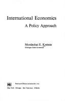 Cover of: International economics by Mordechai Elihau Kreinin