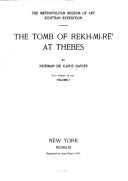 Cover of: Tomb of Rekh-mi-re at Thebes