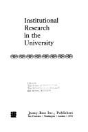 Cover of: Institutional research in the university by Paul Leroy Dressel