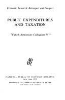 Public expenditures and taxation by Fiftieth Anniversary Colloquium Washington, D.C. 1970.