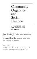 Cover of: Community organizers and social planners | Joan Levin Ecklein