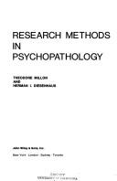Cover of: Research methods in psychopathology by Theodore Millon