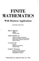 Cover of: Finite mathematics with business applications by John G. Kemeny