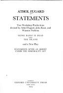 Statements by Athol Fugard, John Kani, Winston Ntshona