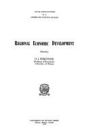 Cover of: Regional economic development | 