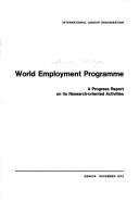 World employment programme by International Labour Office