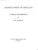 Cover of: George Owen of Henllys: a Welsh Elizabethan