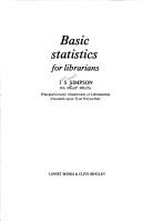 Cover of: Basic statistics for librarians by I. S. Simpson