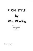 Cover of: 7 on style