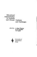 Cover of: Educational administration in Australia and abroad: analyses and challenges