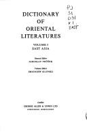 Cover of: Dictionary of Oriental literatures