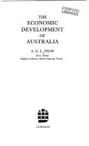 Cover of: The economic development of Australia