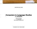 Cover of: Computers in language studies: a studyguide
